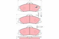 Bremžu uzliku kompl., Disku bremzes