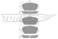 Bremžu uzliku kompl., Disku bremzes