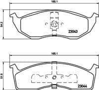 Bremžu uzliku kompl., Disku bremzes
