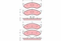 Bremžu uzliku kompl., Disku bremzes