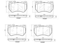 Bremžu uzliku kompl., Disku bremzes