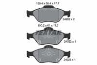 Bremžu uzliku kompl., Disku bremzes