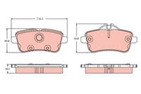 Bremžu uzliku kompl., Disku bremzes