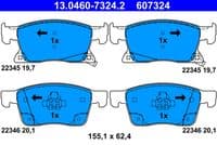 Bremžu uzliku kompl., Disku bremzes