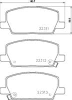 Bremžu uzliku kompl., Disku bremzes