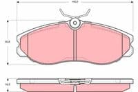 Bremžu uzliku kompl., Disku bremzes