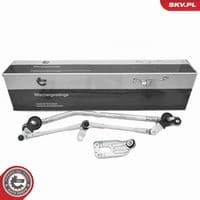 Stiklu tīrītāja sviru un stiepņu sistēma