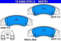 Bremžu uzliku kompl., Disku bremzes