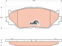 Bremžu uzliku kompl., Disku bremzes