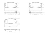 Bremžu uzliku kompl., Disku bremzes