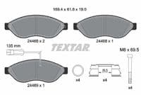 Bremžu uzliku kompl., Disku bremzes