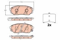 Bremžu uzliku kompl., Disku bremzes