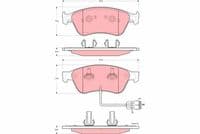 Bremžu uzliku kompl., Disku bremzes