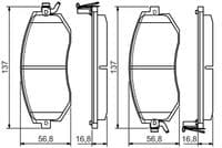 Bremžu uzliku kompl., Disku bremzes