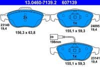 Bremžu uzliku kompl., Disku bremzes
