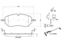 Bremžu uzliku kompl., Disku bremzes