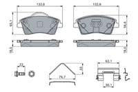 Bremžu uzliku kompl., Disku bremzes