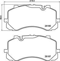 Bremžu uzliku kompl., Disku bremzes