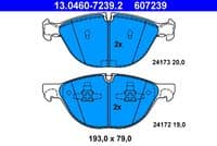 Bremžu uzliku kompl., Disku bremzes