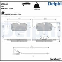 Bremžu uzliku kompl., Disku bremzes