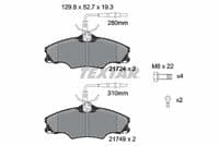 Bremžu uzliku kompl., Disku bremzes