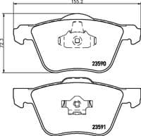 Bremžu uzliku kompl., Disku bremzes