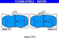 Bremžu uzliku kompl., Disku bremzes