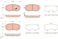 Bremžu uzliku kompl., Disku bremzes