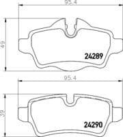 Bremžu uzliku kompl., Disku bremzes