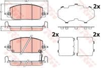 Bremžu uzliku kompl., Disku bremzes