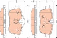 Bremžu uzliku kompl., Disku bremzes