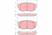 Bremžu uzliku kompl., Disku bremzes