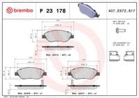 Bremžu uzliku kompl., Disku bremzes