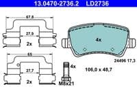 Bremžu uzliku kompl., Disku bremzes
