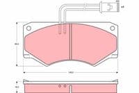 Bremžu uzliku kompl., Disku bremzes