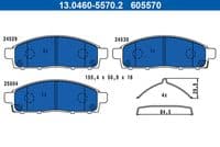 Bremžu uzliku kompl., Disku bremzes