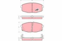 Bremžu uzliku kompl., Disku bremzes