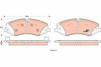 Bremžu uzliku kompl., Disku bremzes