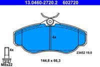 Bremžu uzliku kompl., Disku bremzes
