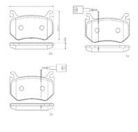 Bremžu uzliku kompl., Disku bremzes