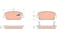 Bremžu uzliku kompl., Disku bremzes