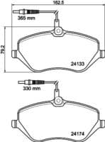 Bremžu uzliku kompl., Disku bremzes