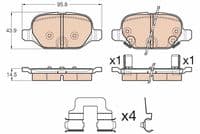 Bremžu uzliku kompl., Disku bremzes