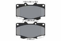 Bremžu uzliku kompl., Disku bremzes