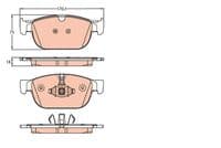 Bremžu uzliku kompl., Disku bremzes