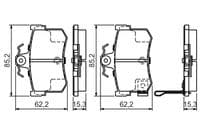 Bremžu uzliku kompl., Disku bremzes