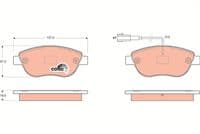 Bremžu uzliku kompl., Disku bremzes