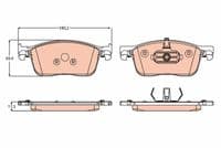 Bremžu uzliku kompl., Disku bremzes