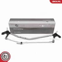 Stiklu tīrītāja sviru un stiepņu sistēma