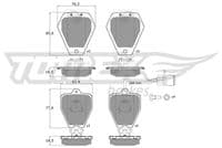 Bremžu uzliku kompl., Disku bremzes